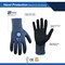 Ge Coated Gloves, Foam Nitrile, Blue, M 1 PR GG224MC - alternate 2
